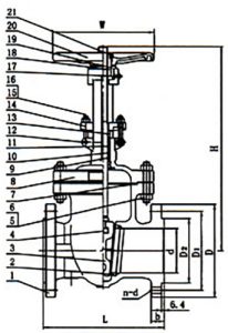 Cast-Steel-Gate-Valve-600